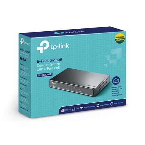 TP-Link TL-SG1008P 8 Port Gigabit 4 Port Poe 53W Switch