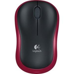 Logitech M185 Kablosuz Mouse Usb Siyah-Kırmızı 910-002237