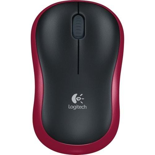 Logitech M185 Kablosuz Mouse Usb Siyah-Kırmızı 910-002237