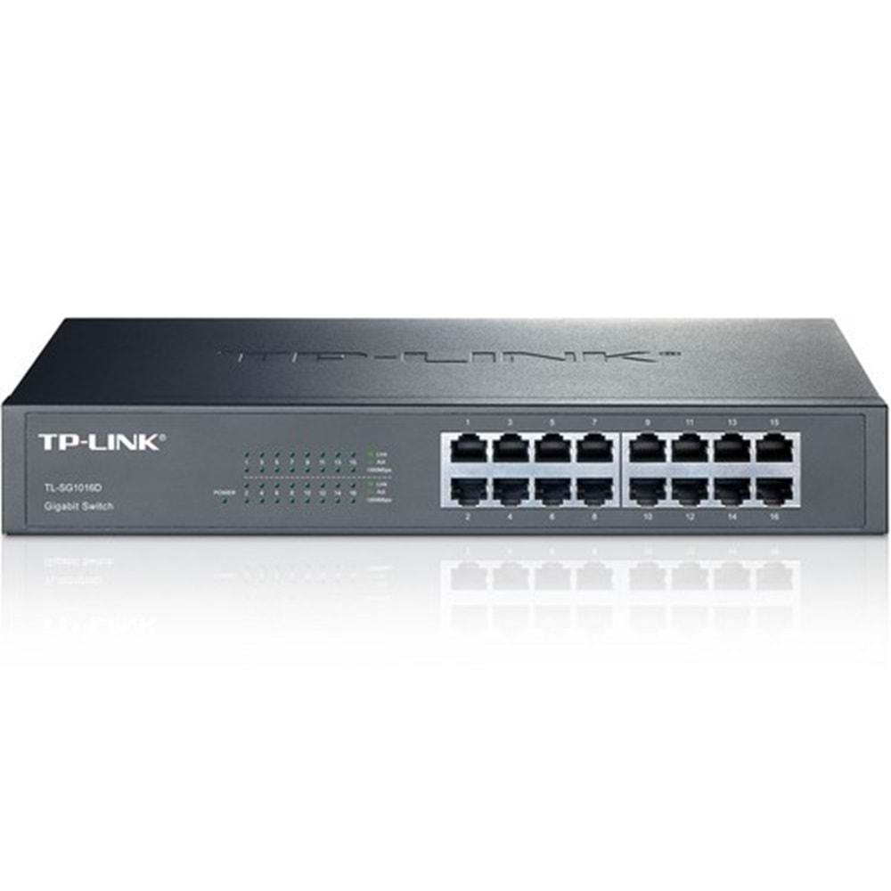 TP-Link TL-SG1016D 16-Port Gigabit % 40 Enerji Tasarruflu Switch