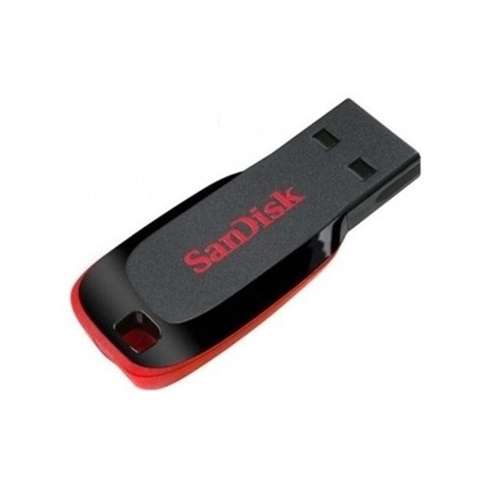 Sandisk 64GB Cruzer Blade USB 2.0 Siyah USB Bellek