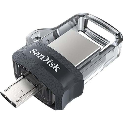 Sandisk 256GB Ultra Android Dual Drive USB 3.0 Siyah USB Bellek SDDD3-256G-G46