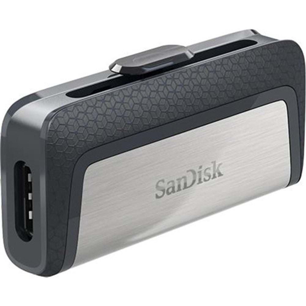 Sandisk 128GB Ultra Dual Drive Type C USB 3.1 Gri USB Bellek SDDDC2-128G-G46