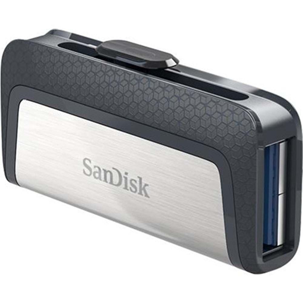 Sandisk 128GB Ultra Dual Drive Type C USB 3.1 Gri USB Bellek SDDDC2-128G-G46