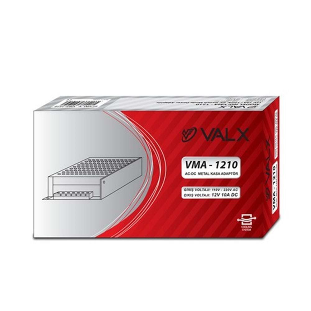 Valx VMA-1210 12V 10A DC Metal Kasa Adaptör